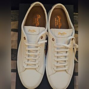 Brand New Good Man Brand EDGE Lo-top Mono sz 10.5 Nappa Leather White (Classic)